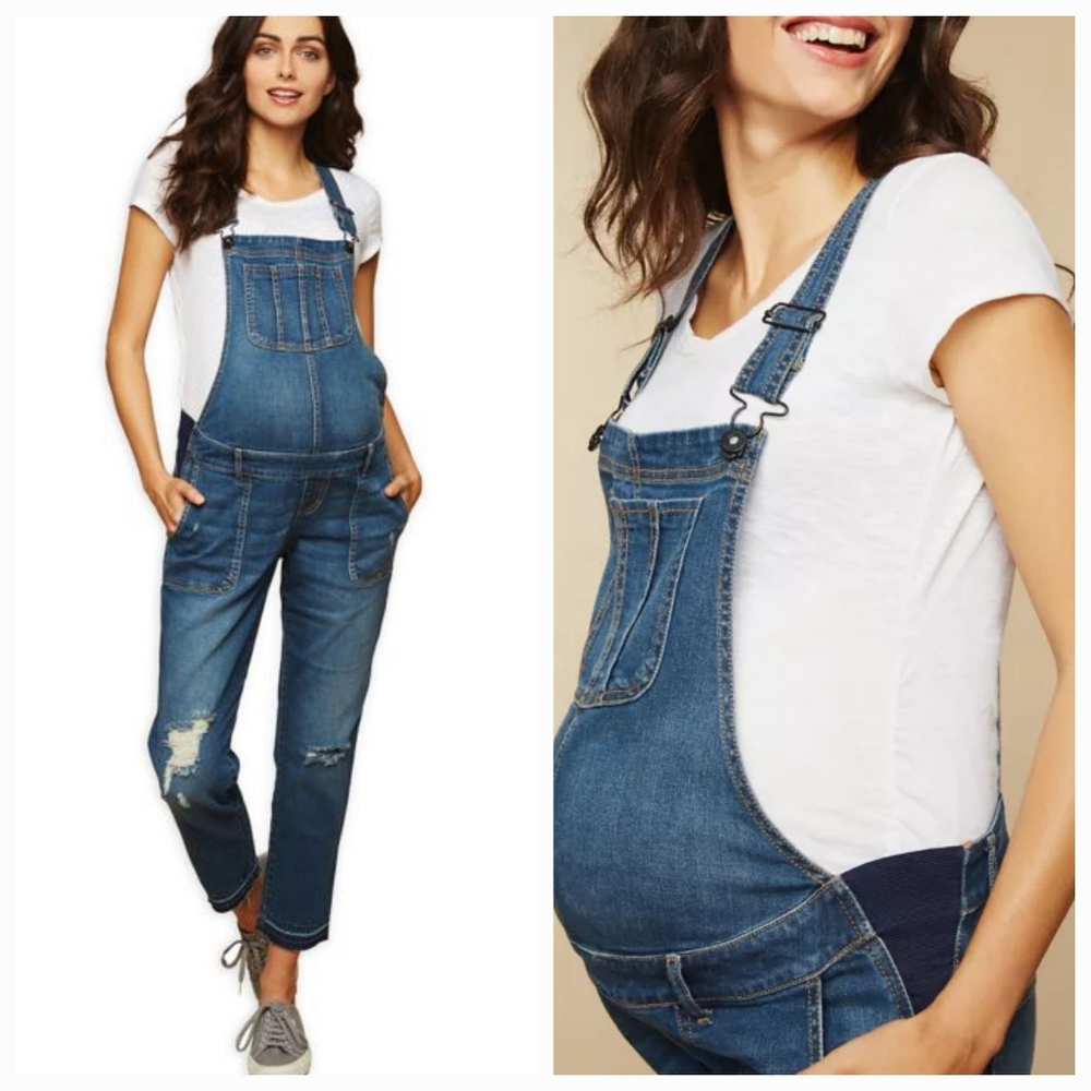 Indigo Blue Maternity Overalls